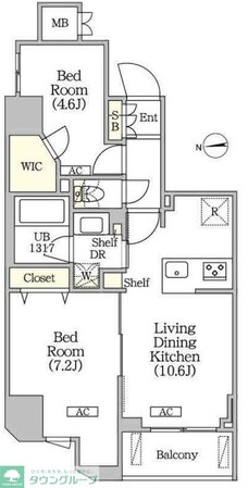 クラリティア浅草橋の物件間取画像